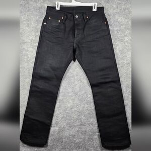 Iron Heart Selvedge 8301S 21oz Extra Heavy Denim Black Jeans Size 32x36